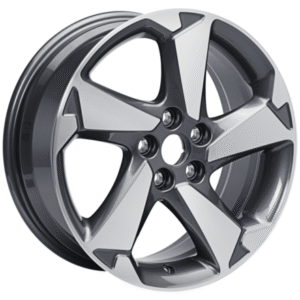 Platišče iz lahke zlitine 17" s 5 kraki, srebrne barve